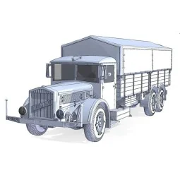 Vomag 8 LR LKW WWII German Heavy Truck, 1/35 - Roden 822 2