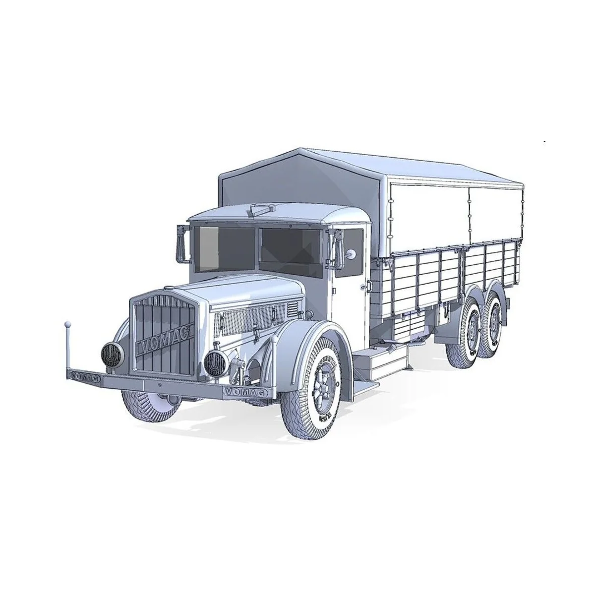 Vomag 8 LR LKW WWII German Heavy Truck, 1/35 - Roden 822