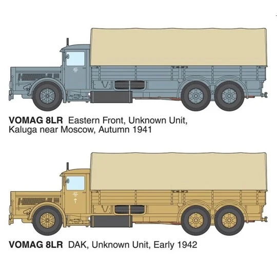Vomag 8 LR LKW WWII German Heavy Truck, 1/35 - Roden 822