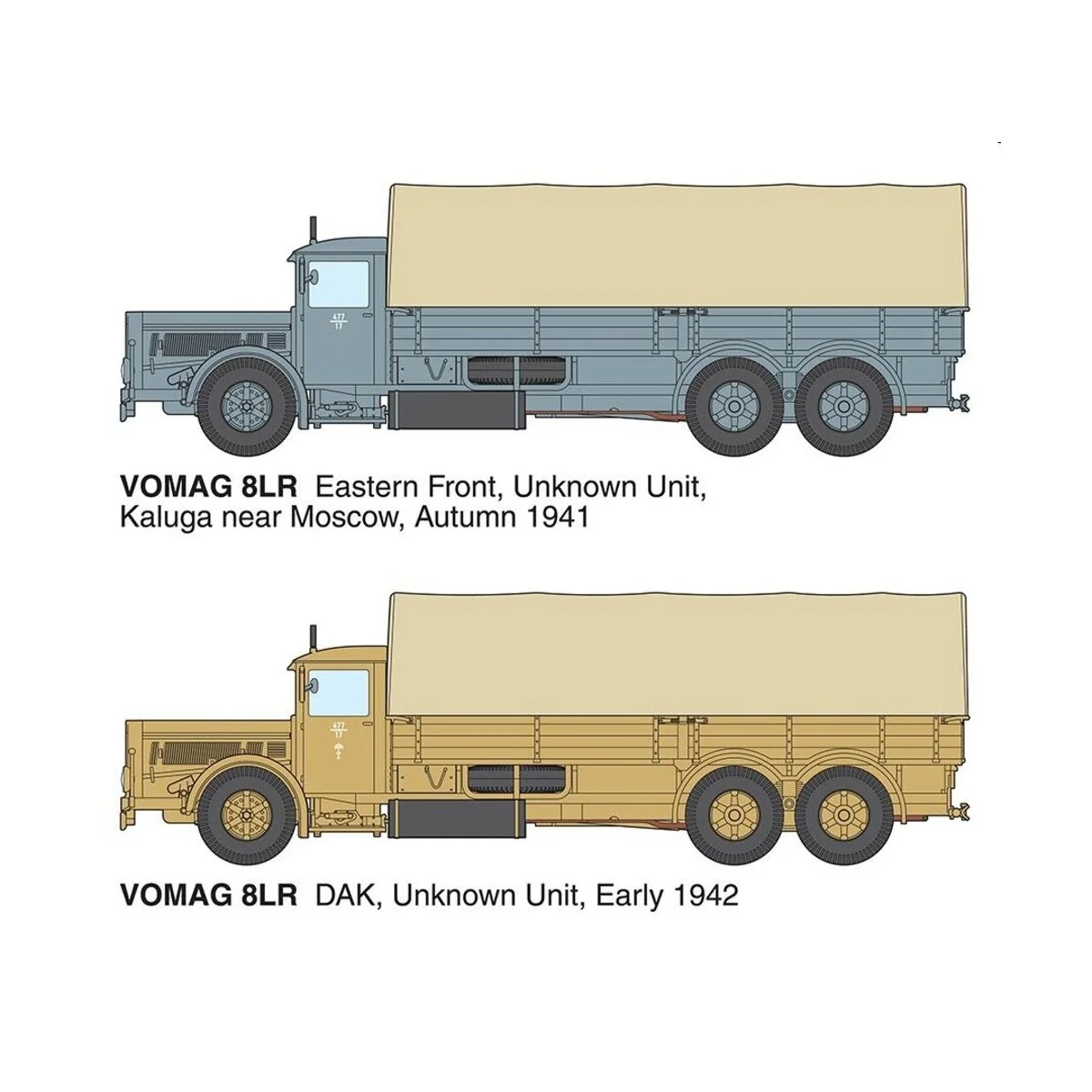 Vomag 8 LR LKW WWII German Heavy Truck, 1/35 - Roden 822