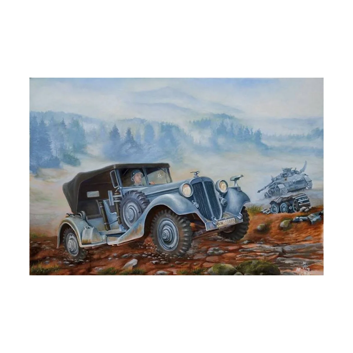 Horch V8 Type 830R, 1/35 - Roden 825