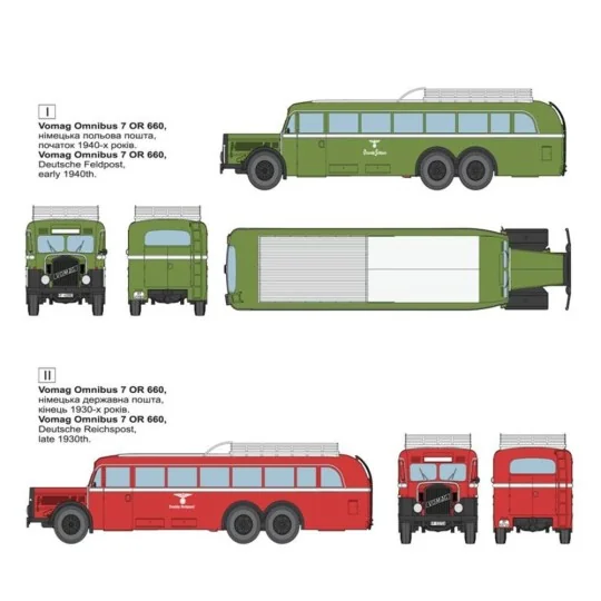 Vomag 7 OR 660 Omnibus, 1/35 - Roden 824