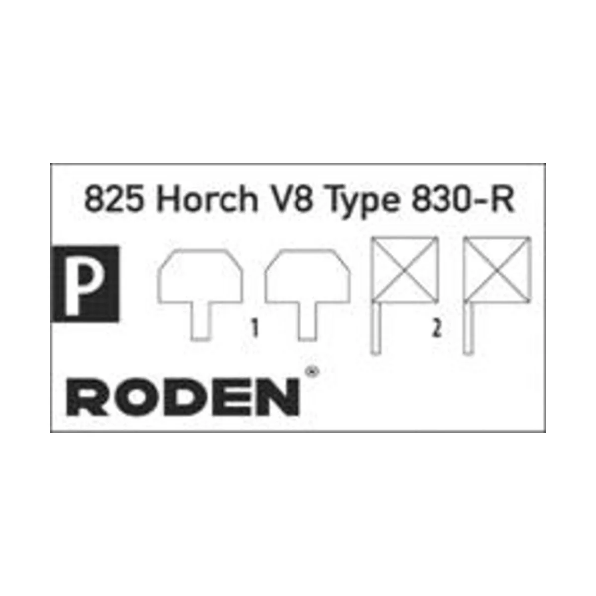 Horch V8 Type 830R, 1/35 - Roden 825