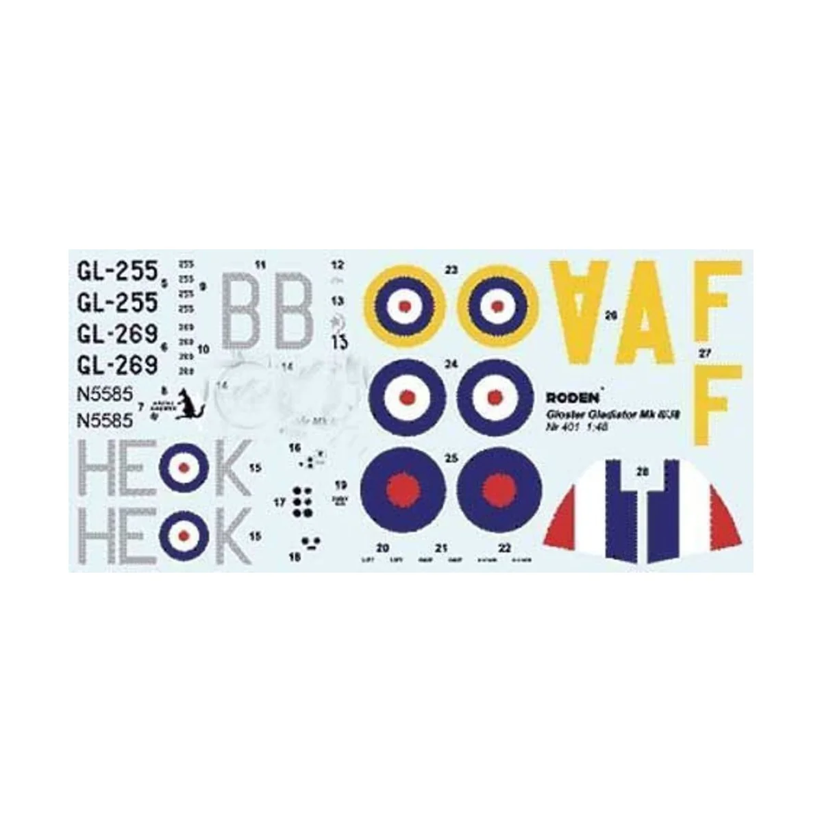 Gloster Gladiator Mk. II, 1/48 - Roden 401