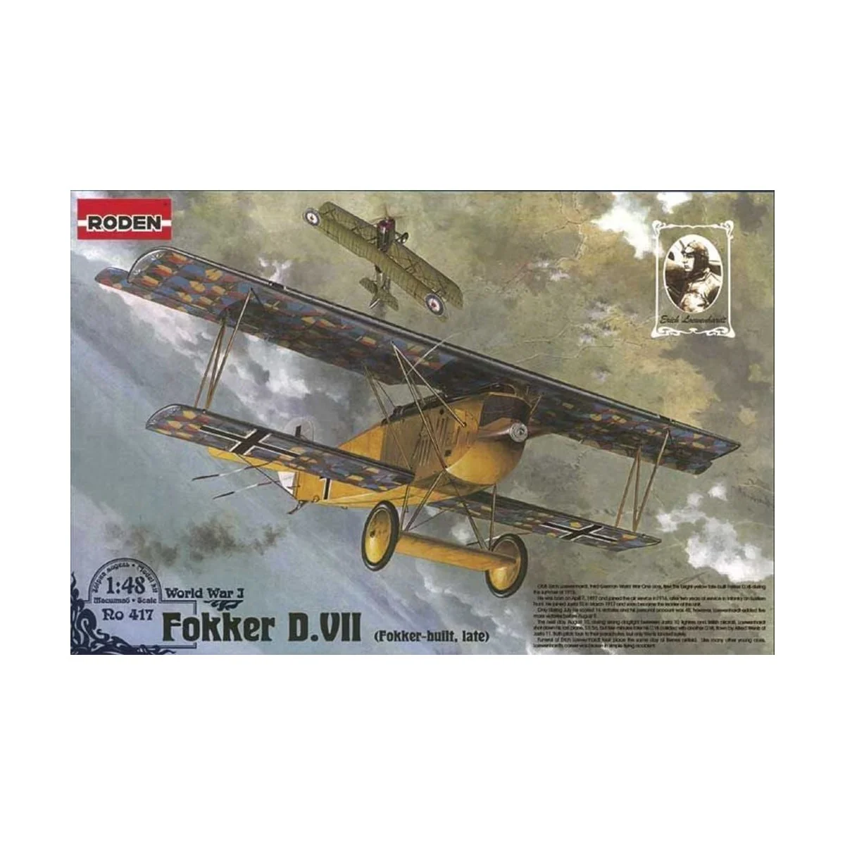 Fokker D.VII F (late), 1/48 - Roden 417