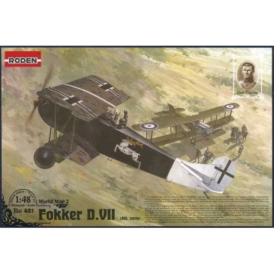 Fokker D.VII (Albatros built, early) Carl Degelow, 1/48 - Roden 421