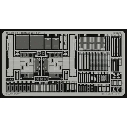 F6F Hellcat gun bay für Eduard Bausatz, 1/48 - Eduard Accessories 4...