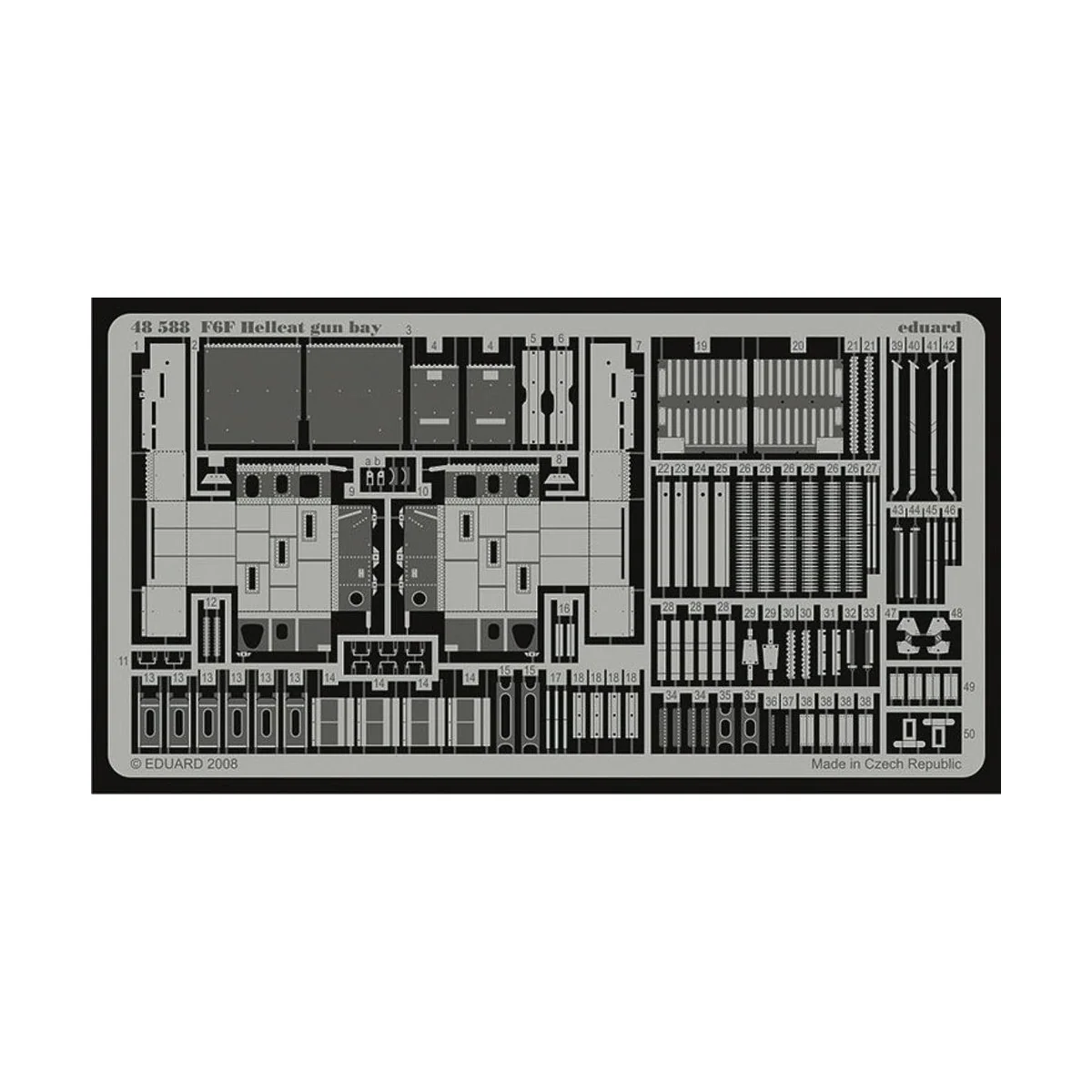 F6F Hellcat gun bay für Eduard Bausatz, 1/48 - Eduard Accessories 4...