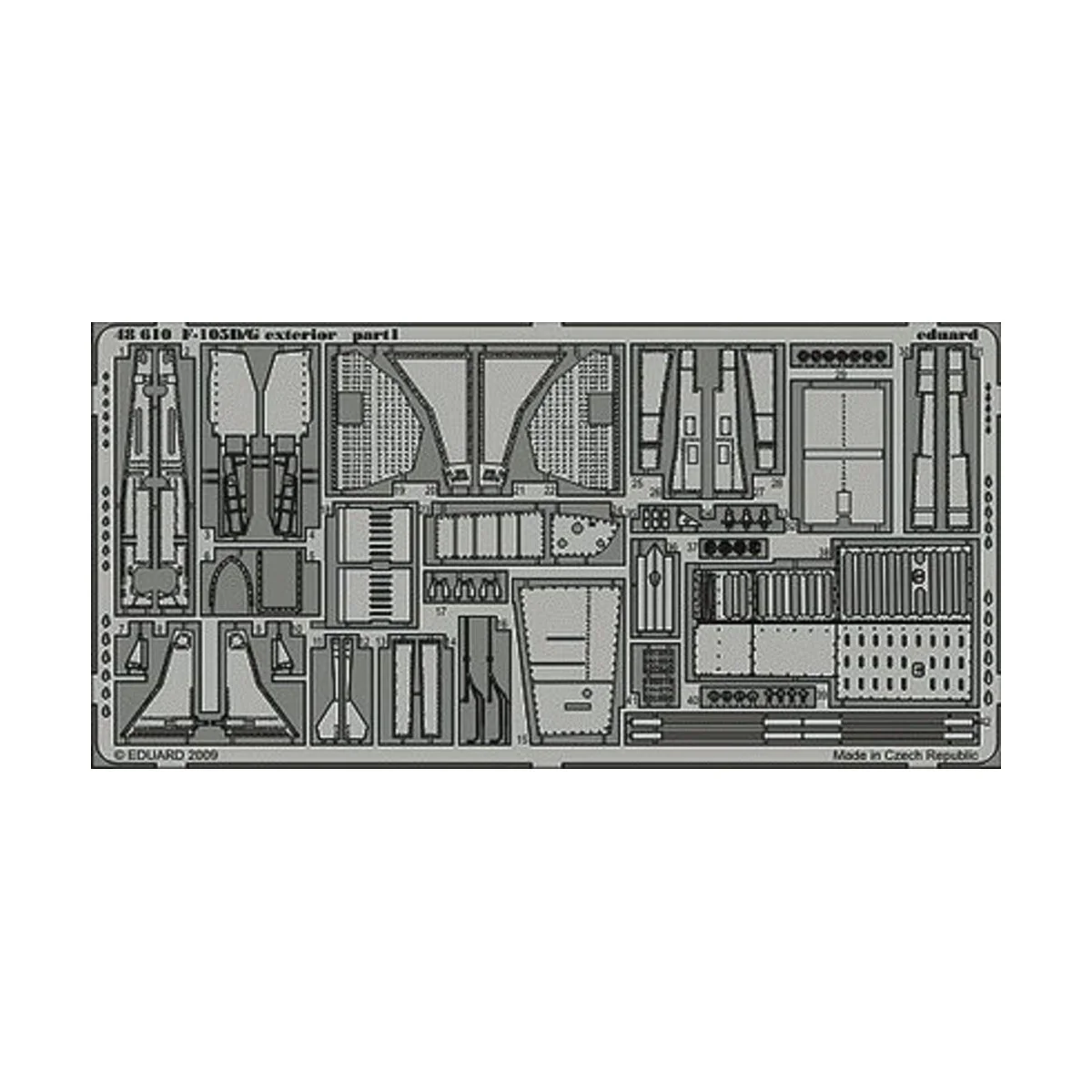 F-105D/G exterior Für Hobby Boss Bausatz - Eduard Accessories 48610