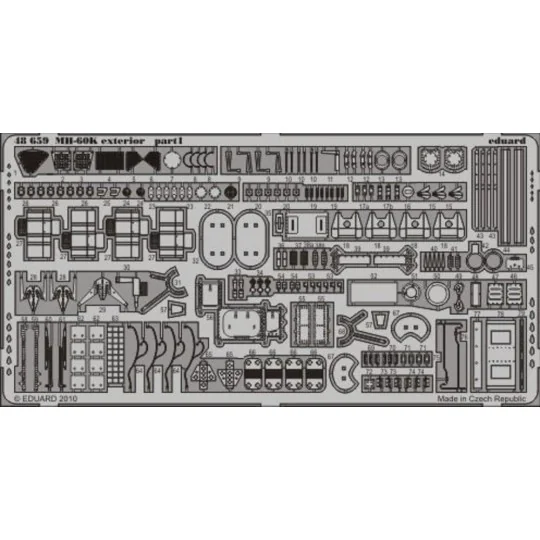 MH-60K exterior for Italeri, 1/48 - Eduard Accessories 48659