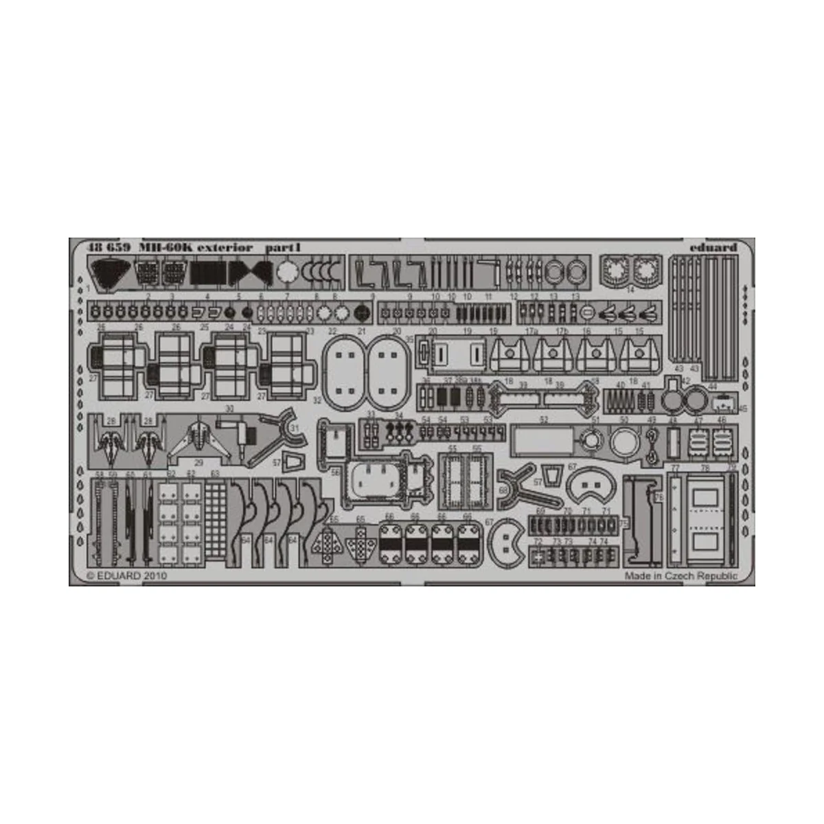 MH-60K exterior for Italeri, 1/48 - Eduard Accessories 48659