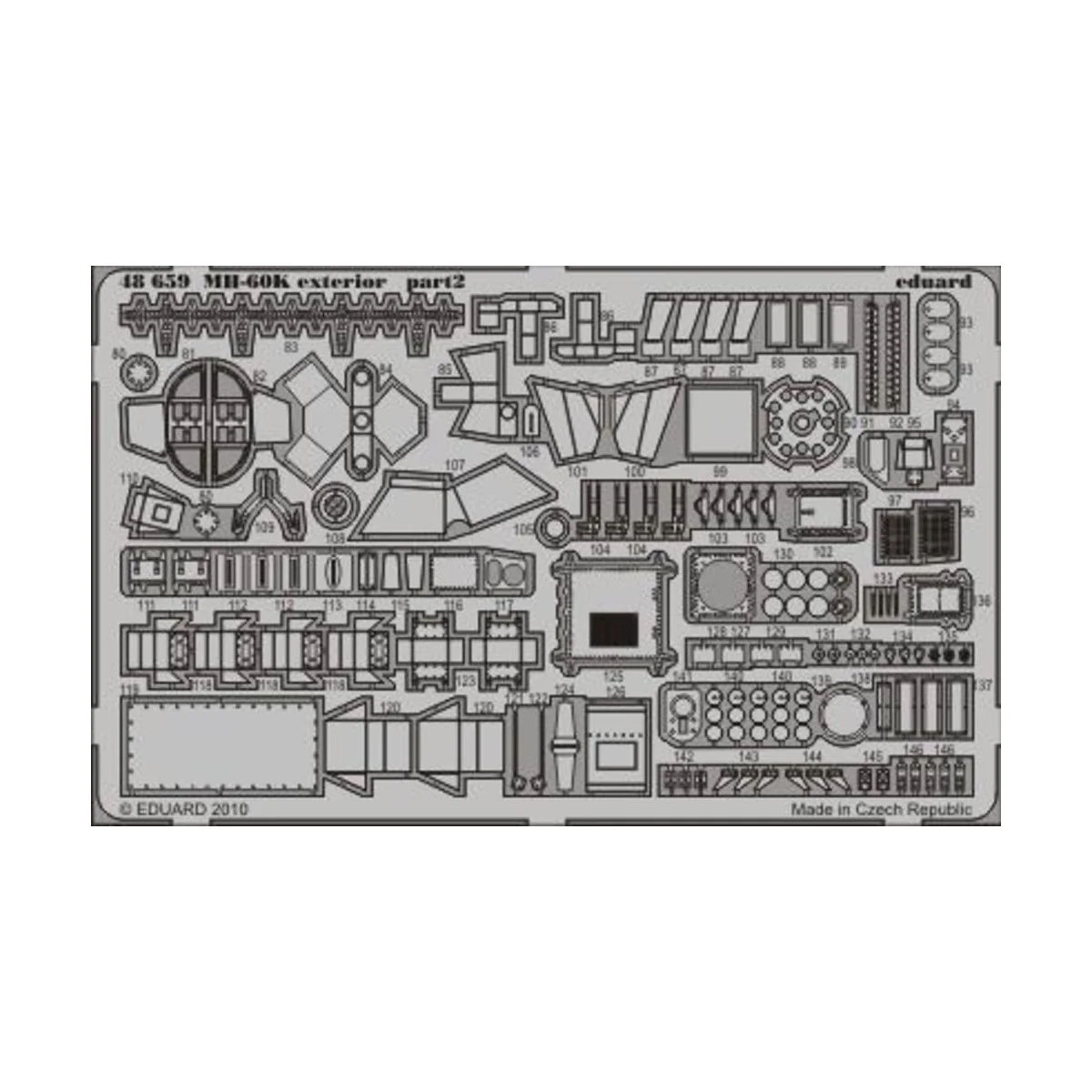 MH-60K exterior for Italeri, 1/48 - Eduard Accessories 48659