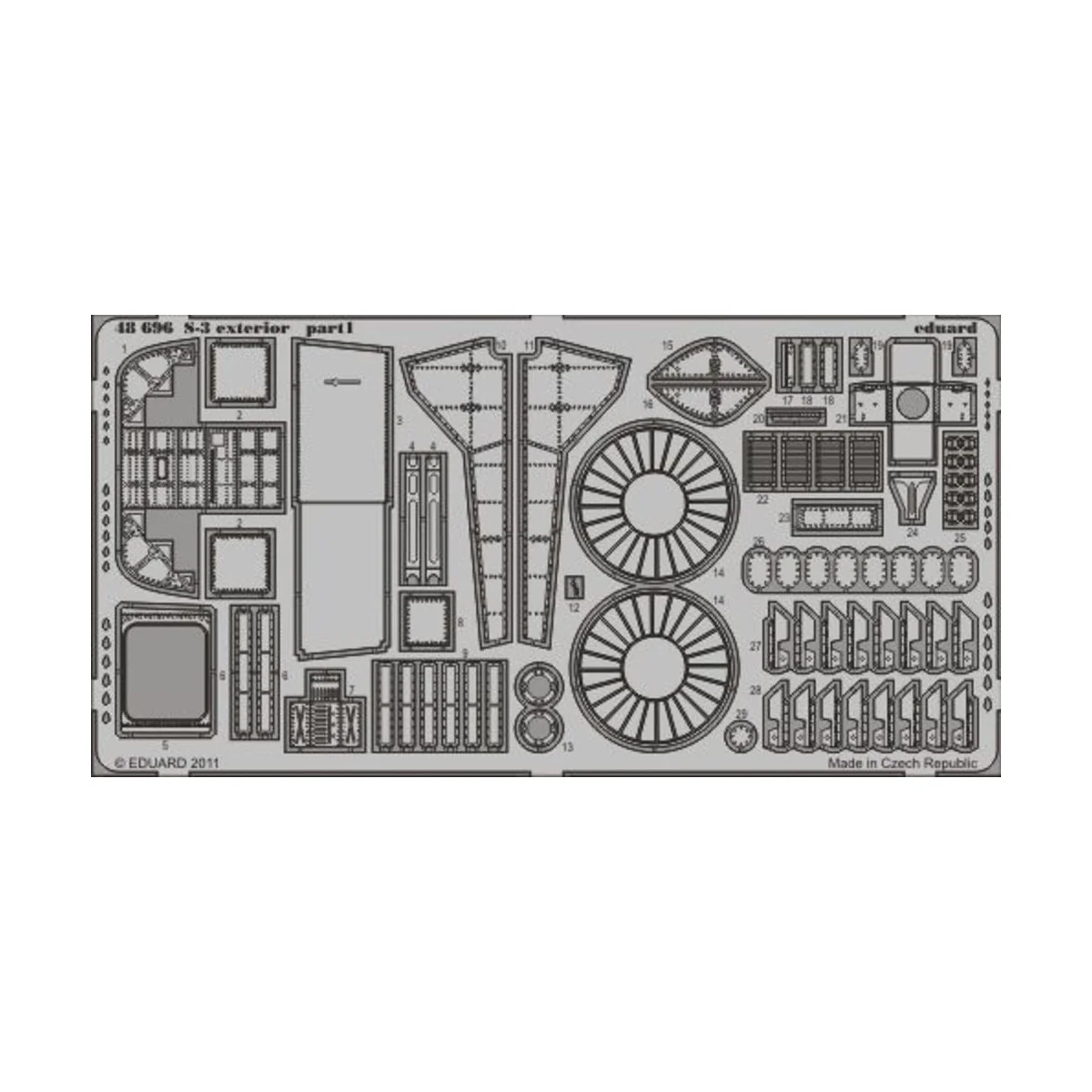 S-3 exterior for Italeri, 1/48 - Eduard Accessories 48696