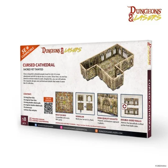 Dungeons & Lasers Expansion Set: CURSED CATHEDRAL - Archon Studio D...