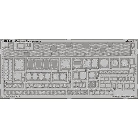 An-2 surface panels for Trumpeter, 1/48 - Eduard Accessories 48747