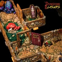 Dungeons & Lasers Dwarven Mine Half-Height Walls - Archon Studio DN... 2