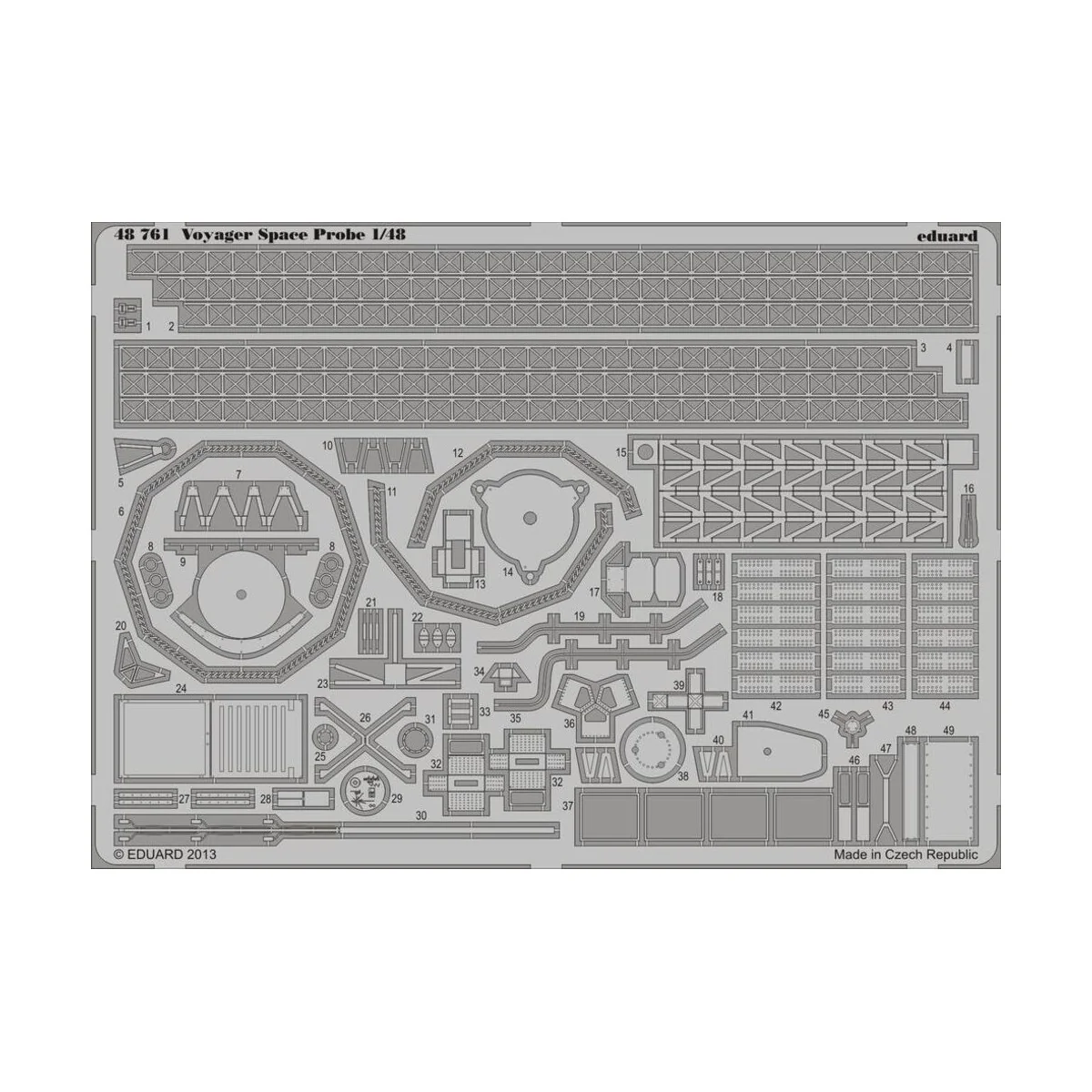 Voyager Space Probe for Hasegawa, 1/48 - Eduard Accessories 48761