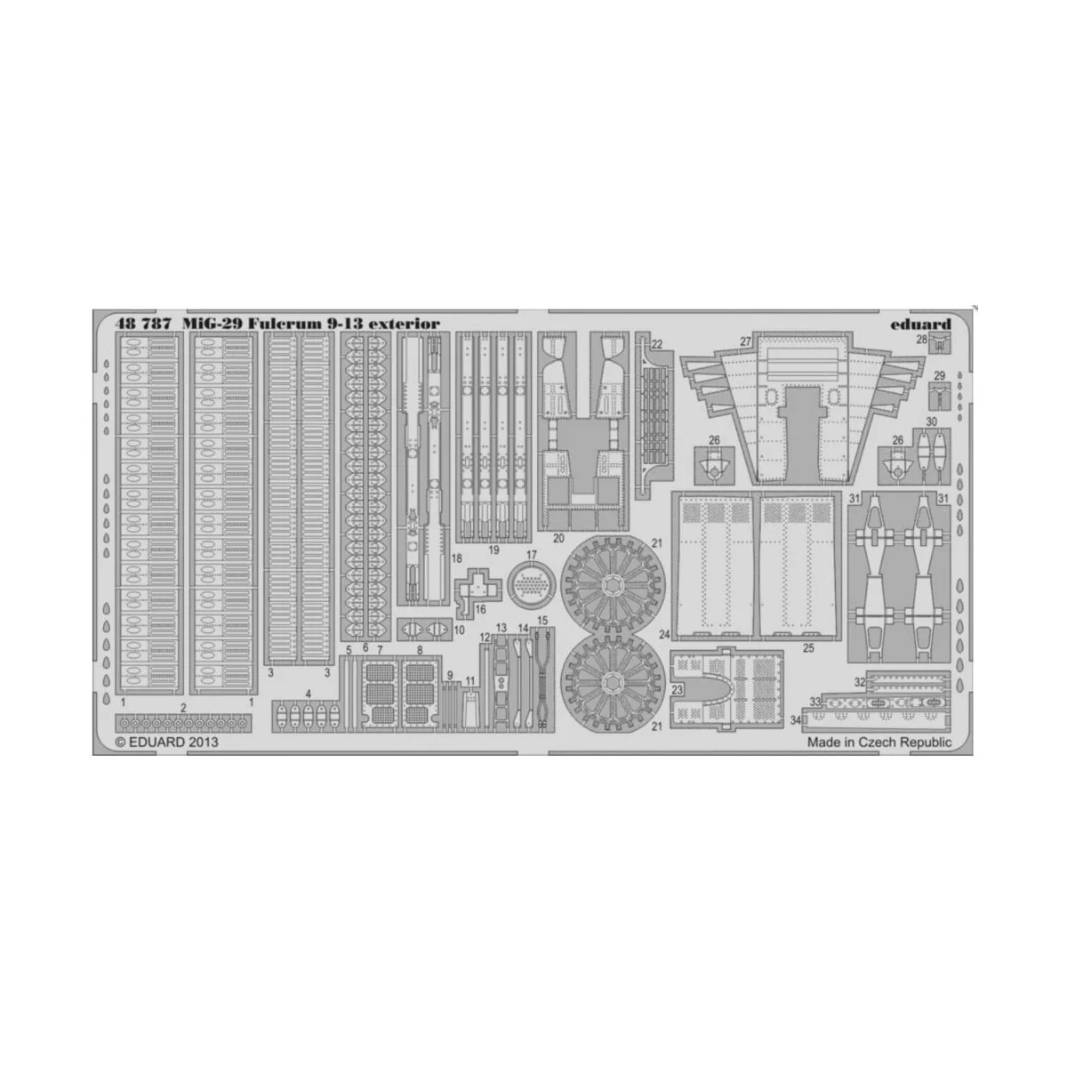 MiG-29 9-13 exterior for Great Wall Hobb, 1/48 - Eduard Accessories...