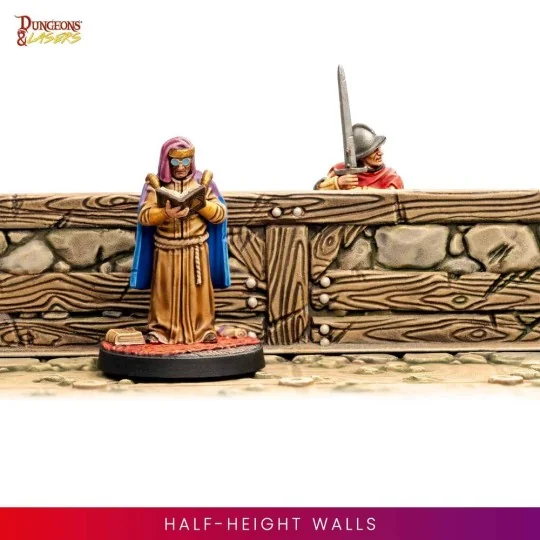 Dungeons & Lasers Dwarven Mine Half-Height Walls - Archon Studio DN...