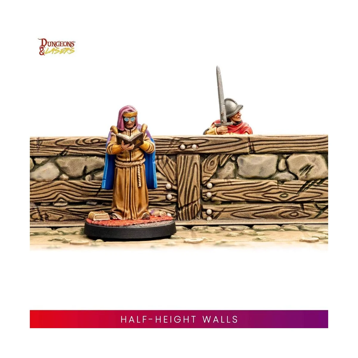 Dungeons & Lasers Dwarven Mine Half-Height Walls - Archon Studio DN...