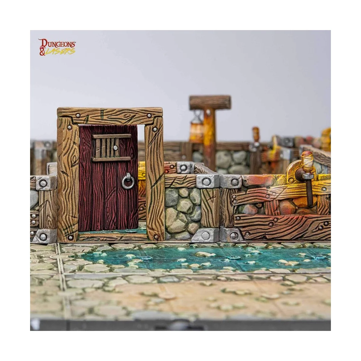 Dungeons & Lasers Dwarven Mine Half-Height Walls - Archon Studio DN...