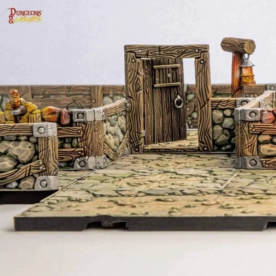 Dungeons & Lasers Dwarven Mine Half-Height Walls - Archon Studio DN...