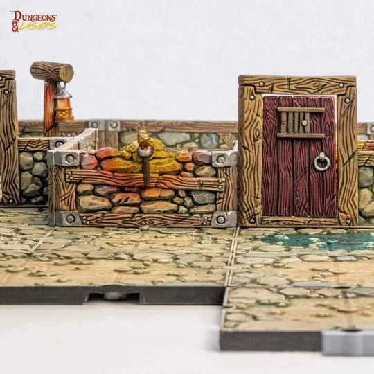 Dungeons & Lasers Dwarven Mine Half-Height Walls - Archon Studio DN...