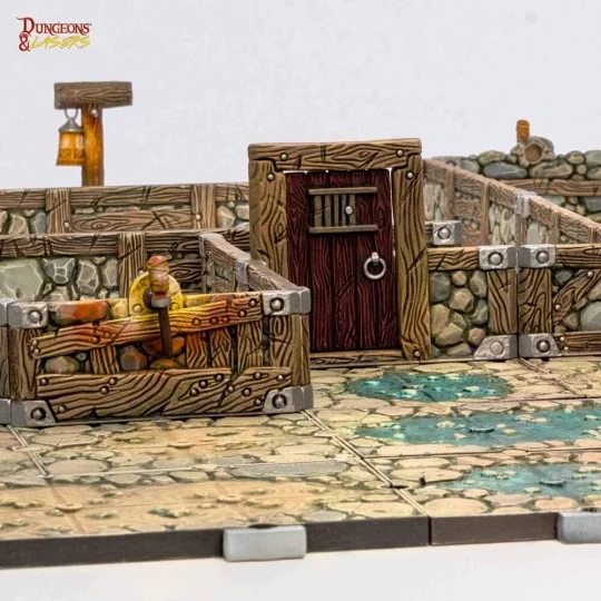Dungeons & Lasers Dwarven Mine Half-Height Walls - Archon Studio DN...