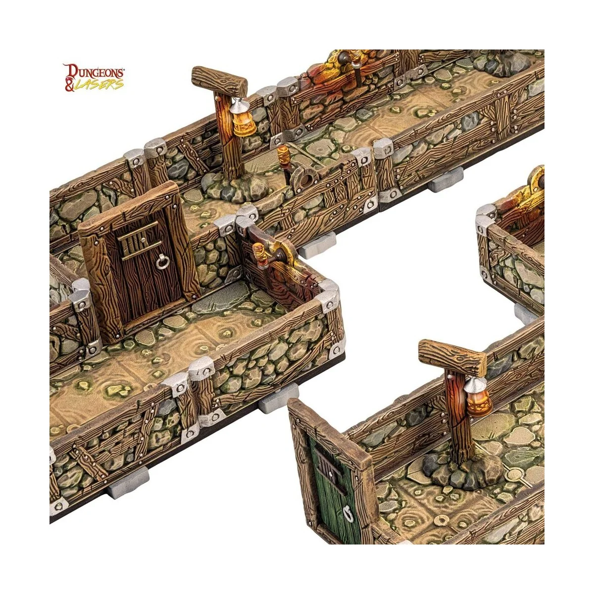 Dungeons & Lasers Dwarven Mine Half-Height Walls - Archon Studio DN...