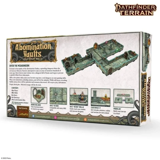 Dungeons & Lasers PATHFINDER TERRAIN: ABOMINATION VAULTS - Archon S...