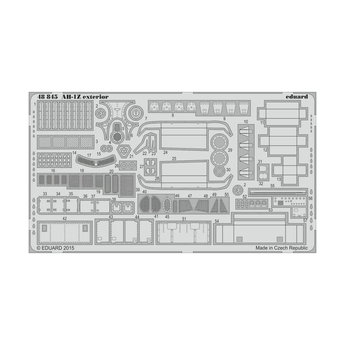AH-1Z exterior for KittyHawk, 1/48 - Eduard Accessories 48845
