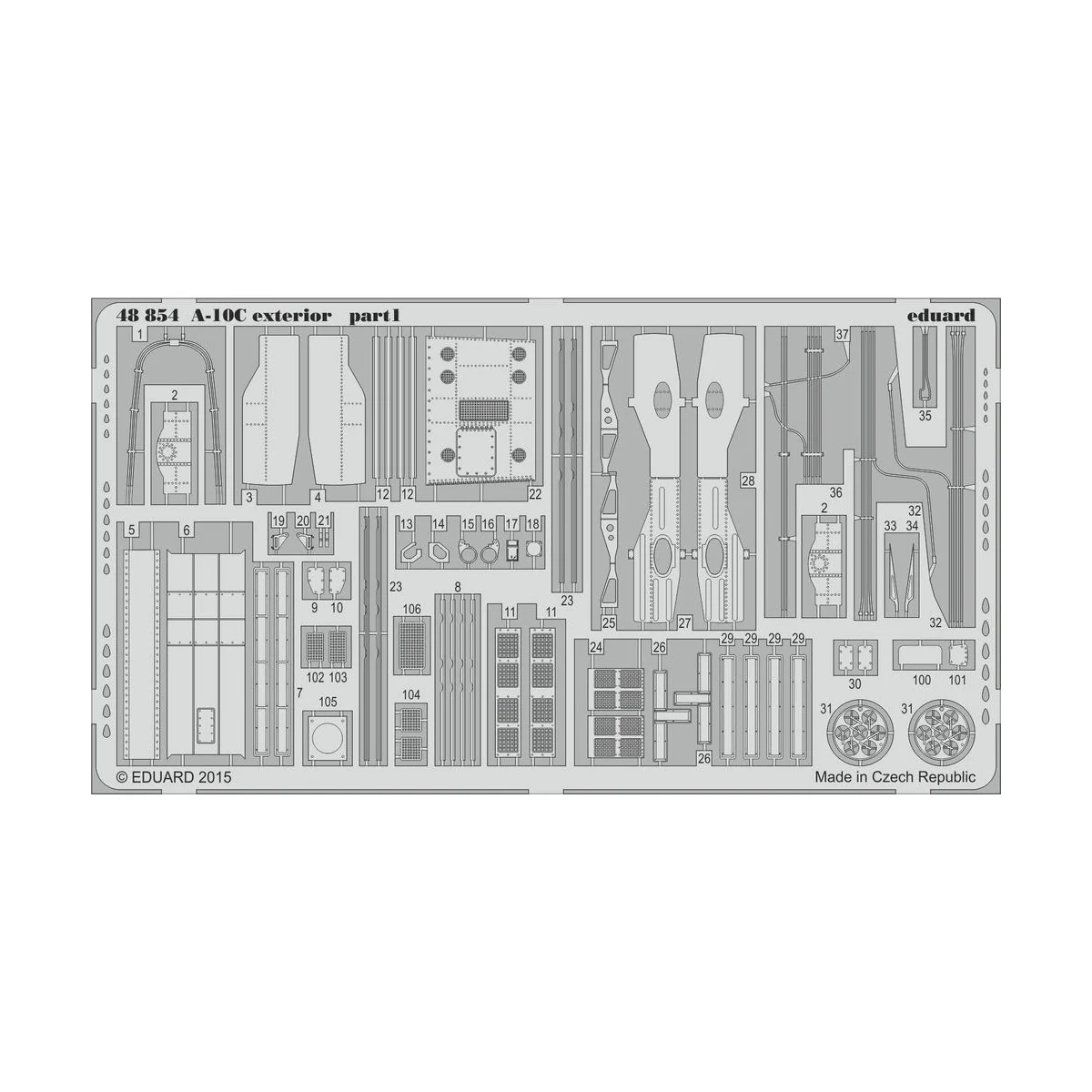 A-10C exterior for Italeri - Eduard Accessories 48854