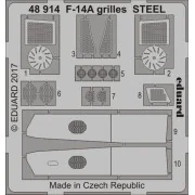 F-14A grilles STEEL for Tamiya - Eduard Accessories 48914