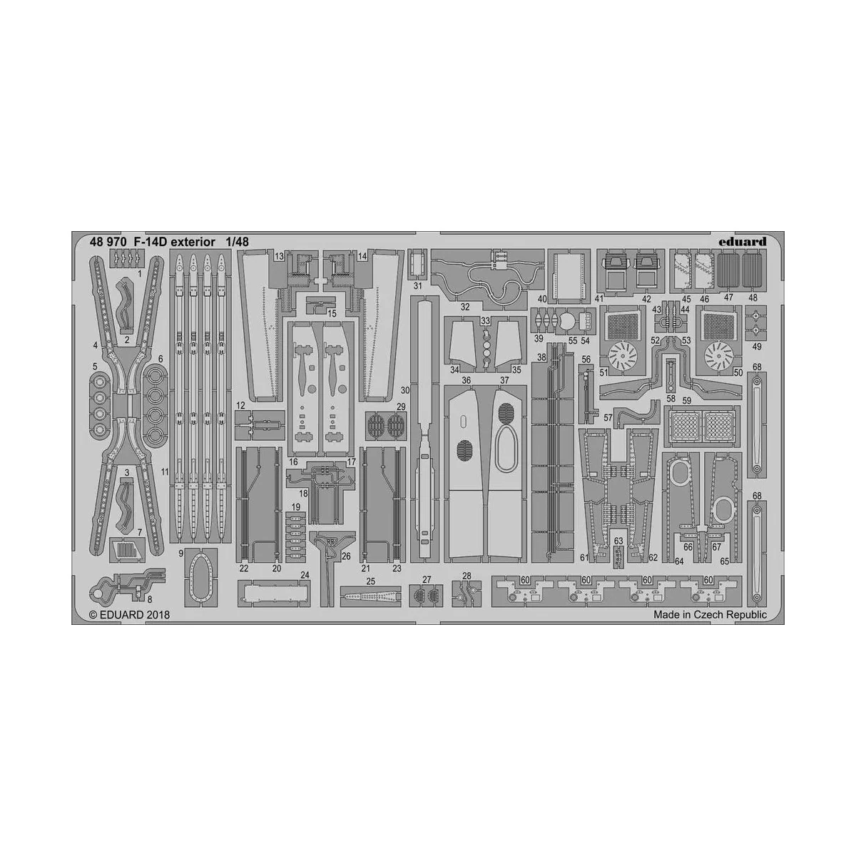 F-14D exterior for Tamiya, 1/48 - Eduard Accessories 48970