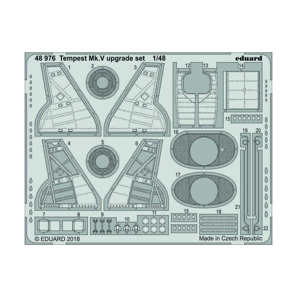 Tempest Mk.V upgrade set for Eduard - Eduard Accessories 48976