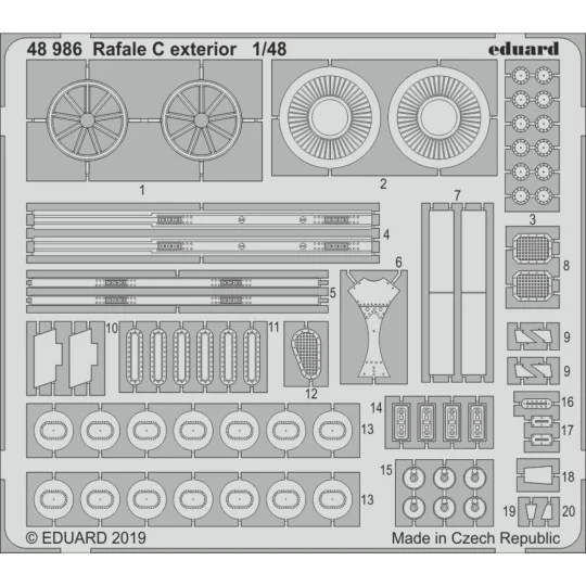 Rafale C exterior for Revell, 1/48 - Eduard Accessories 48986