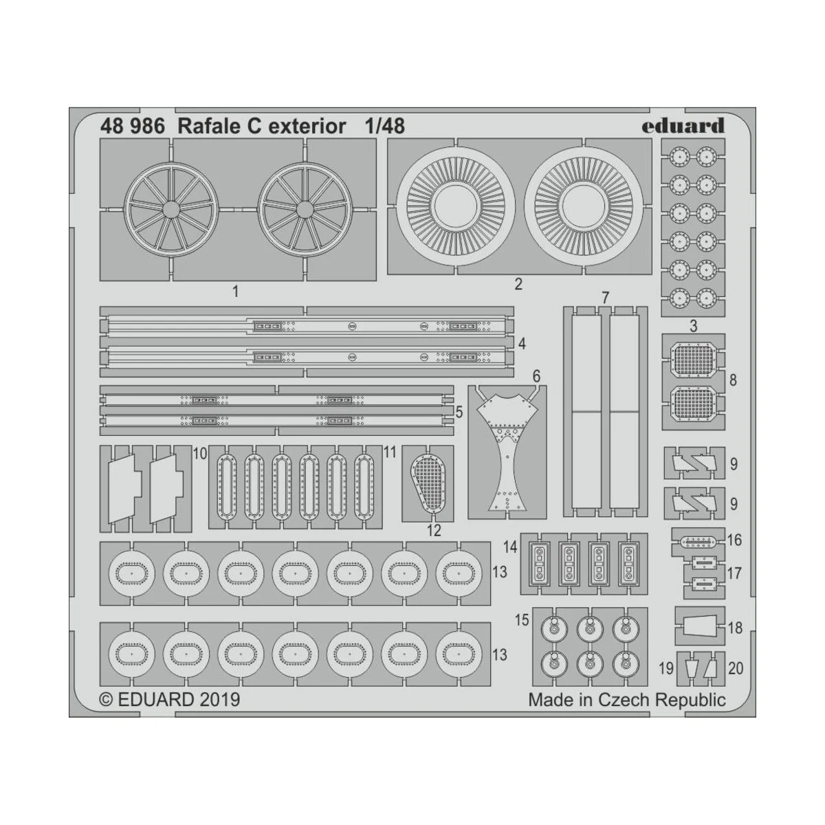 Rafale C exterior for Revell - Eduard Accessories 48986