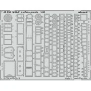 MiG-21 surface panels for Eduard, 1/48 - Eduard Accessories 48994