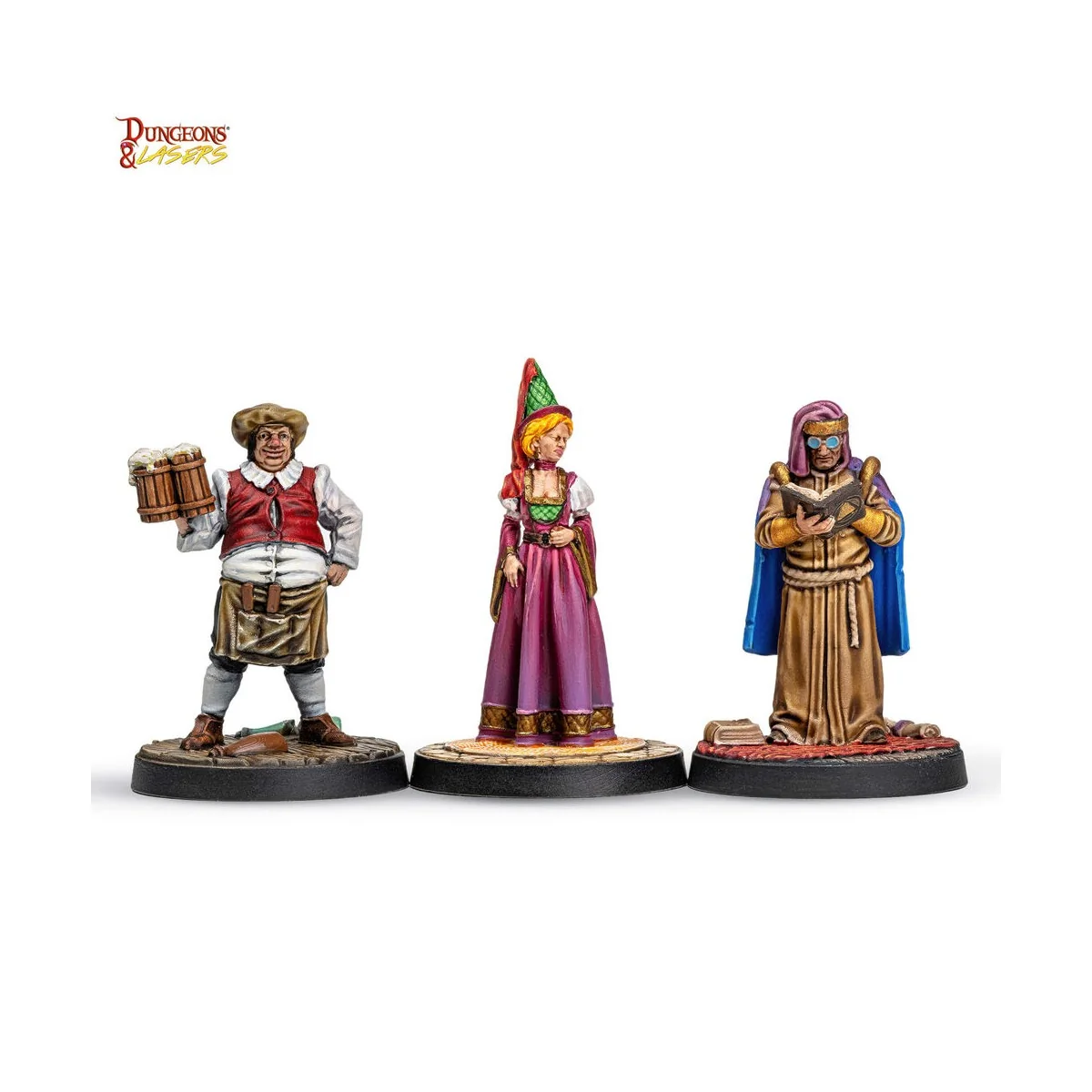 Dungeons & Lasers Miniatures: TOWNSFOLK MINIATURE PACK - Archon Stu...