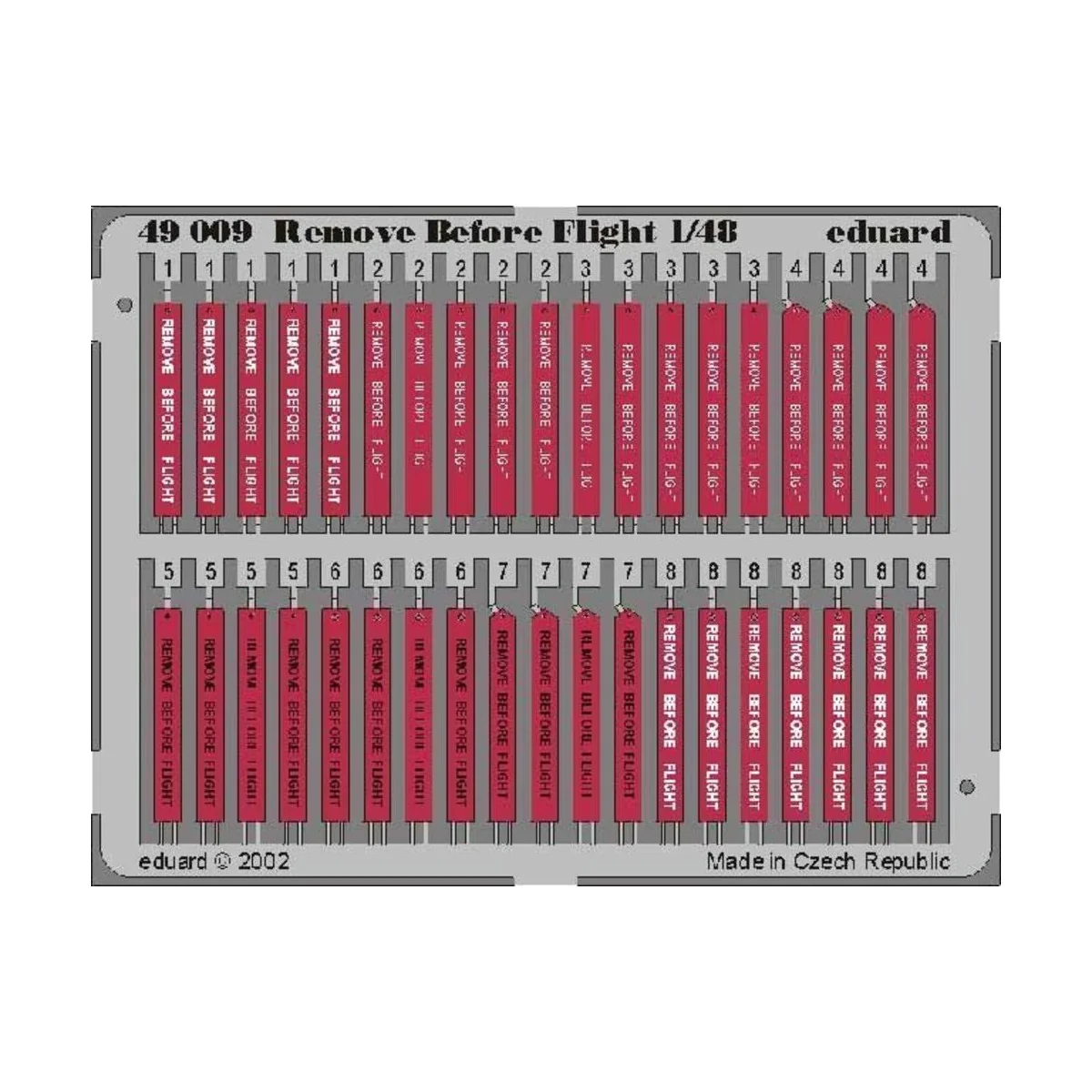 Remove Before Flight, 1/48 - Eduard Accessories 49009 Remove Before Flight, 1/48 - Eduard Accessories 49009