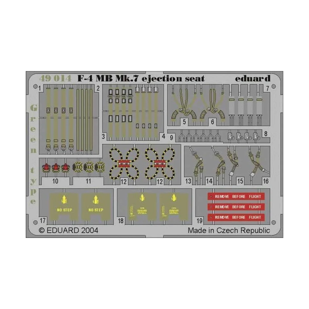 F-4 Phantom II MB Mk.7 Ejection Seat Green für Hasegawa Bausatz - E...