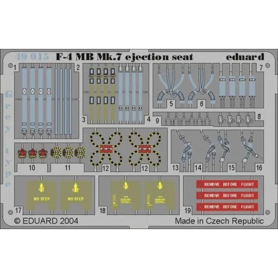 F-4 Phantom II MB Mk.7 Ejection Seat Grey, 1/48 - Eduard Accessorie...