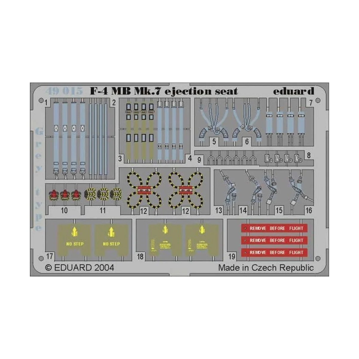 F-4 Phantom II MB Mk.7 Ejection Seat Grey, 1/48 - Eduard Accessorie...