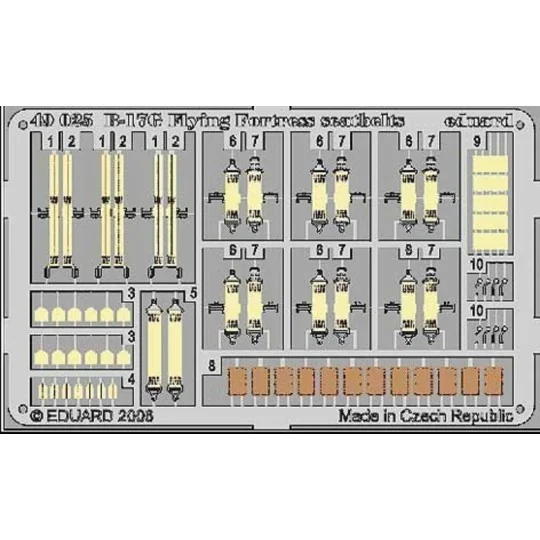 B-17G Flying Fortress seatbelts Für Revell/Monogram, 1/48 - Eduard ...