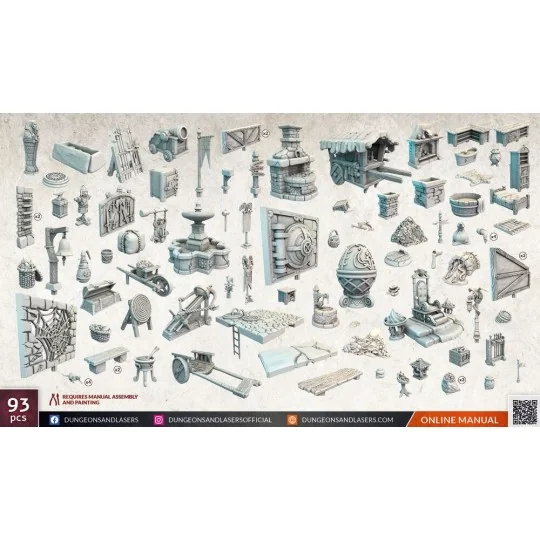 Dungeons & Lasers Expansion Set: CITY BITS BUNDLE - Archon Studio D...
