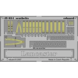 Lancaster seatbelts für Tamiya-Bausatz, 1/48 - Eduard Accessories 4...