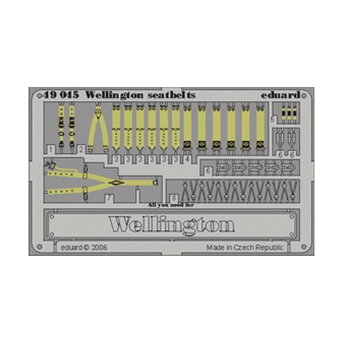 Wellington seatbelts Für Trumpeter-Bausatz - Eduard Accessories 49045