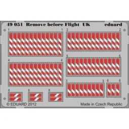 Remove before flight UK, 1/48 - Eduard Accessories 49051