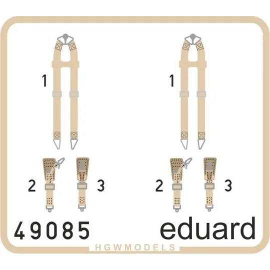 Seatbelts Luftwaffe WWII bombers SUPERFA, 1/48 - Eduard Accessories...