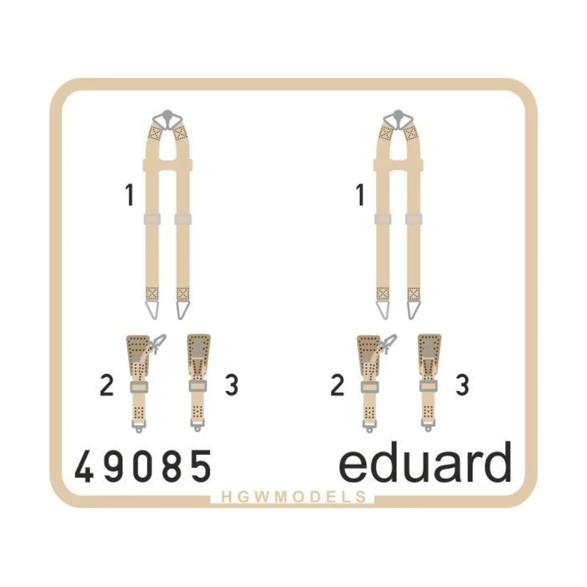 Seatbelts Luftwaffe WWII bombers SUPERFA - Eduard Accessories 49085